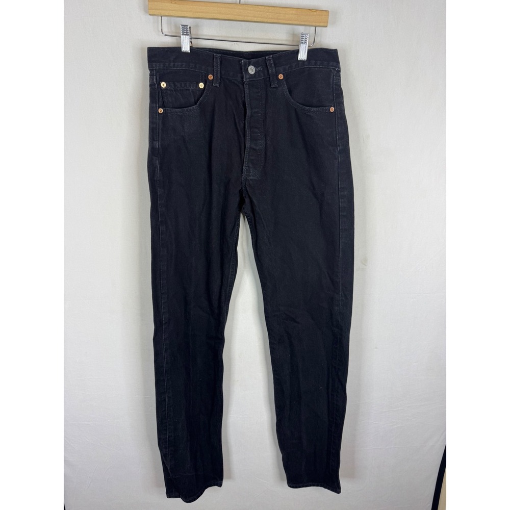 VIntage 90s Levis 501 Black Denim Button Fly Straight Jeans Mens 32x36 Canada